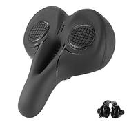 Harilla Coussin de siège de vélo de Montagne antidérapant Doux élargir épaissir Antichoc Universel Respirant Selle de vélo pour siège de vélo vélo de Route, Noir