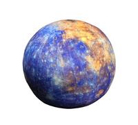 Harilla Coussin en Peluche 3D de Simulation, Jouet éducatif de 27 cm, Doux et Moelleux, représentant Une planète de l', idéal pour Les Adolescents, Mercure