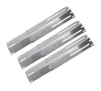 Harilla Couvercle Brûleur Barbecue Plaque Chauffante Universelle Diffuseur Chaleur Acier Inoxydable Réutilisable Adaptée pour Balcon, 4 pièces