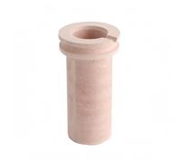 Harilla Creuset en Céramique Récipient Vase Creuset Coupe Parois Droites pour Stabilité Large Collerette et Petite Encoche de Versement Aspect Simple Pratique, 3 Kg