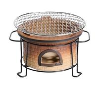 Harilla Cuisinière à Charbon de Bois Multifonction compacte pour Camping, Barbecue, Four pour, Cuisine, Pique-Nique, extérieur