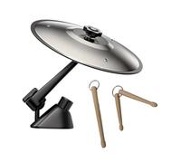 Harilla Cymbale de voiture pour grille d'aération et tableau de bord - Cymbale amusante pour rompre l'ennui et les embouteillages -, Argent