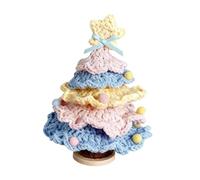 Harilla Décoration de sapin de Noël au crochet, petite décoration amusante pour la maison, jouet tricoté à faire soi-même, pour dortoir, intérieur, bureau, Couleur Macaron