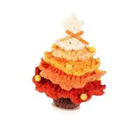 Harilla Décoration de sapin de Noël au crochet, petite décoration amusante pour la maison, jouet tricoté à faire soi-même, pour dortoir, intérieur, bureau, Jaune