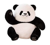 Harilla Dessin animé peluche panda jouets jeter oreiller adorable bébé compagnons mignon panda coussin dormir étreignant oreillers pour Halloween cadeau, style c