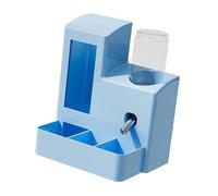 Harilla Distributeur Automatique de Nourriture 3 en 1 pour Hamster, Accessoires de Cage Modernes, Distributeur de Bouteilles d'eau pour, Maison, Bouteille Bleue de 80 ML