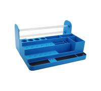 Harilla Distributeur de soudure, boîte de rangement pour outils de soudure, support pour de pâte à flux professionnelle antidérapante, Bleu