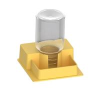 Harilla Distributeur d'eau Automatique pour Reptiles avec Bouteille d'eau pour, Jaune