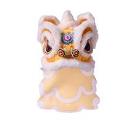 Harilla DIY Lion Dance Tête Danse du Printemps Kit Matériel Artisanat Fait Main Décoration Festive Cadeau Adapté pour Célébrations Fêtes Décoration Ma, Jaune