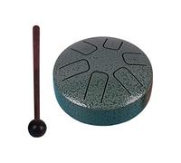 Harilla Drum Hand Pan Drum Instrument de musique 6 notes 3,8 pouces Portable Entertainment Drums Hand Pan Mini Hand Drum for Gifts, Couleur porcelaine