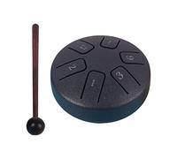 Harilla Drum Hand Pan Drum Instrument de musique 6 notes 3,8 pouces Portable Entertainment Drums Hand Pan Mini Hand Drum for Gifts, bleu marine