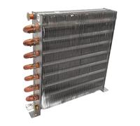 Harilla Échangeur de Chaleur à condensateur pour réfrigérateur sans Coque Condenseur à ailettes en Aluminium Radiateur refroidi par air, 250x210mm