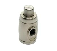 Harilla Élément Valve en Laiton pour Instrument à Vent avec Corps Cylindrique Compact et Finition Argentée pour Remplacement Efficace Du Port d'Eau Lors s Représentations en Public