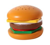 Harilla Ensemble de Jouets en Bois pour Préparer des Festins Créatifs pour Enfants, Burger