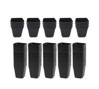 Harilla Ensemble de Pots carrés pour semis, Pots Modernes pour l'intérieur et l'extérieur, pour boutures et plantations de Jardin, Style A