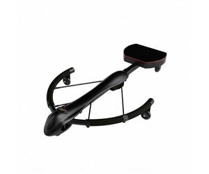 Harilla Entraîneur Abdominal Automatique Appareil Core Roue Abdos Roller Abdominal Retour Assisté Stabilisé Trois Niveaux d'Intensité Suivi Clair des Données, Noir, Noir