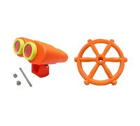 Harilla Équipement de jeux pour enfants, balançoire, accessoires, pièces de bateau pirate, ensemble de jeux d'extérieur pour maison de jeu, cadeaux, 2 Pièces Orange