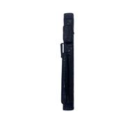 Harilla Étui de Queue de Billard Housse Porte-Queue Sac Étui Rigide Cylindrique en Cuir PU Poches pour Craies et Embouts Sangle et Poignée Protection Contre, Array, Noir