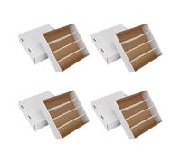 Harilla Étui pour cartes de jeu, organiseur robuste avec séparateurs, boîte de rangement protectrice pour cartes de jeu, étui organisateur, 4 Grilles