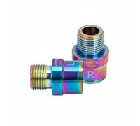 Harilla Extendeur de Pédale Vélo Adaptateur Axe Extension Chrome Molybdène Confort Amélioré Installation Simple Protection Crank pour Cyclistes VTT Route, Multicolore, 16mm Paire Gauche Et Droite