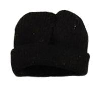 Harilla Figurine d'action à l'échelle 1/12, Bonnet tricoté, Accessoire élégant et réaliste, pour Femme et Homme, Costume de poupée, Bonnet Souple, Noir