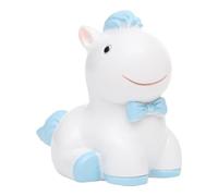 Harilla Figurine de Petit Cheval Décorative, Statuette Animalière, Décoration de Gâteau En Forme de Cupcake pour Bureau, Décoration de Ferme, Bleu