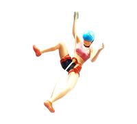 Harilla Figurine d'escalade de jeu de rôle - Maison de poupée Personnes minuscules Jouets d'action Peintes pour scène, Fille