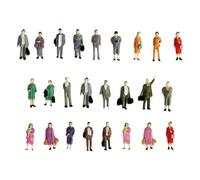 Harilla Figurines de Paysage échelle HO 1:87, 25 Pièces, Modèle Architectural, Petits Accessoires de Construction, Jouets, Différentes Poses, Fournitures, rester