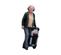 Harilla Figurines en résine à l'échelle 1:64, personnages, trains, décor architectural, accessoires diorama à monter soi-même, décoration, Vieilles Femmes