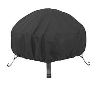 Harilla Fire Cover Housse Barbecue Rectangulaire Drap Oxford Tissu Résistant Intempéries Ajustable Convient pour Terrasse Extérieure Camping Jardin, Noir et Petit