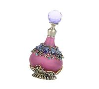 Harilla Flacon de parfum en verre, récipient pour parfum, bouteille vide pour femmes et filles, Rose