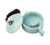 Harilla Fournitures de Peinture de Calligraphie Chinoise Traditionnelle Plaque d'encre Palette en céramique Plaque de Peinture Inkstone Art Supplies, Bleu