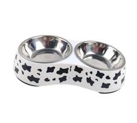 Harilla Gamelle Double pour Chat, gamelle pour Eau et Nourriture, Polyvalente avec Base antidérapante pour Petit Chien, Lapin, Hamster d'intérieur, S