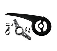 Harilla Garde-Chaîne Vélo, Vélo Chaîne Garde Couverture Protecteur Cas Différentes Tailles pour 32-38t Plateaux Pignon Pédalier Garde Vélo Protection Accessoires, Boucle Noire + Queue