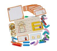 Harilla Géoboard En Bois Montessori Jouet Jouet GEO Board Début éducatif Bricolage Jouet Graphique Jouets éducatifs pour Garçon Filles Fête Faveur