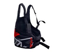 Harilla Gilet de Protection des Côtes pour Enfants, Gilet Protecteur Ajustable, Protection de Poitrine pour Karting, Polyvalent, Ergonomique, Confortable, Accessoire Respirant, Facile à Enfiler, Rouge