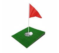 Harilla Golf Putting Tapis de Putting Golf Tapis d'Entraînement Tapis de Practice Cible Intégrée en Métal avec Drapeau Blanc en Eva et Feutre pour Exercices, Tapis en Herbe Artificielle