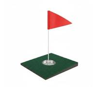 Harilla Golf Putting Tapis de Putting Golf Tapis d'Entraînement Tapis de Practice Cible Intégrée en Métal avec Drapeau Blanc en Eva et Feutre pour Exercices, Tapis en Feutre