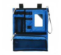 Harilla Golf Storage Organiseur Sac Pochette Compartiment Range Accessoire Crochet Mousqueton Fenêtre Pliable Solide Résistante pour Joueur Golf Voiture Terrain Stockage, Bleu