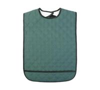 Harilla Grand bavoir pour personnes âgées, bavoir pour adultes, imperméable, doux, pratique, lavable, protège-vêtements pour hommes et femmes, Green S