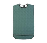 Harilla Grand bavoir pour personnes âgées, bavoir pour adultes, imperméable, doux, pratique, lavable, protège-vêtements pour hommes et femmes, Green M