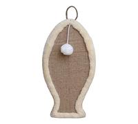 Harilla Griffoir Chat Tapis Sisal Support Mural Jouet Interactif Animal Accessoire Griffes Protection Meuble Adapté Chats D'Intérieur Détente Cadeaux Propriét, Poisson