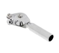 Harilla Guide de Canne à Pêche Roulette pour Ligne Forte Pointe Double Roulette Anneau Rouleau Robustesse Accrue Palier pour Gros Poisson Lubrification, 10mm