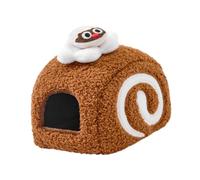 Harilla Hamster Maison Cachette Lit Douillet Nid Petit Animal Tissu Polaire Isolant Convient Aux Amoureux des Animaux Intérieur Cosy, Brun