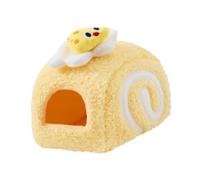 Harilla Hamster Maison Cachette Lit Douillet Nid Petit Animal Tissu Polaire Isolant Convient Aux Amoureux des Animaux Intérieur Cosy, Jaune