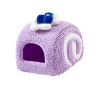 Harilla Hamster Maison Cachette Lit Douillet Nid Petit Animal Tissu Polaire Isolant Convient Aux Amoureux des Animaux Intérieur Cosy, Violet