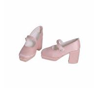 Harilla Hauts de Poupée Bjd Souliers de Poupée en Résine avec Silhouette Élégante et Design de Bride Raffiné Convient pour Collection et Style Quotidien, Rose, Rose