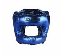 Harilla Headgear Casque Boxe Protection Front Nez Joue Doublure Mousse Absorbante Surface PU Utilisation Confortable Adapté aux Sportifs pour Gym Entraînement, Bleu, M