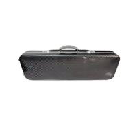 Harilla Housse Protectrice pour Taille 4/4 avec Coque Poche pour Partitions Adaptée aux Musiciens, Motif Noir Rayé Gris 4/4, Boîte Carrée Avec Sac À Partitions + Serrure À Combinaison
