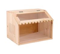 Harilla Incubateur en Bois pour Poules, Espace pour Hamsters et Canards, 40x30x30cm